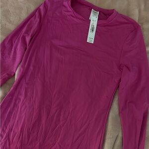 PINK Victoria's Secret Fuchsia Long Sleeve Tee